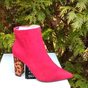 Bamboo Merlo and Leopard Print Booties - LN